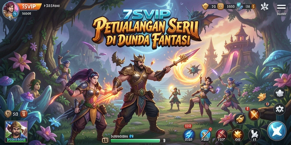 Tampilan gameplay seru dan eksploratif di dunia fantasi 7SVIP.