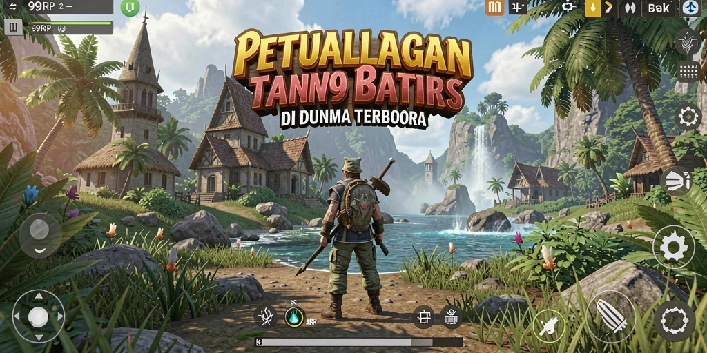 Gameplay mendebarkan dalam dunia terbuka 99RP.