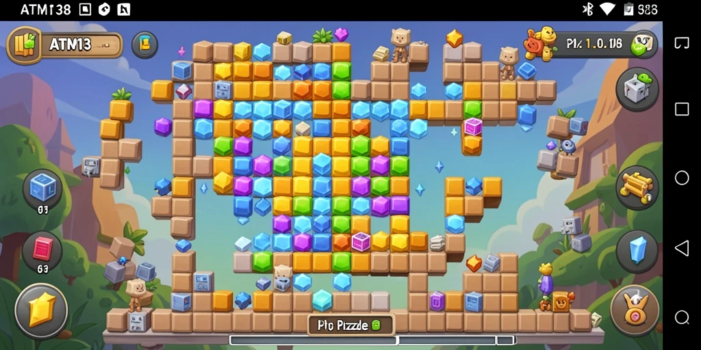 Tampilan gameplay ATM138 dengan berbagai tantangan puzzle menarik.