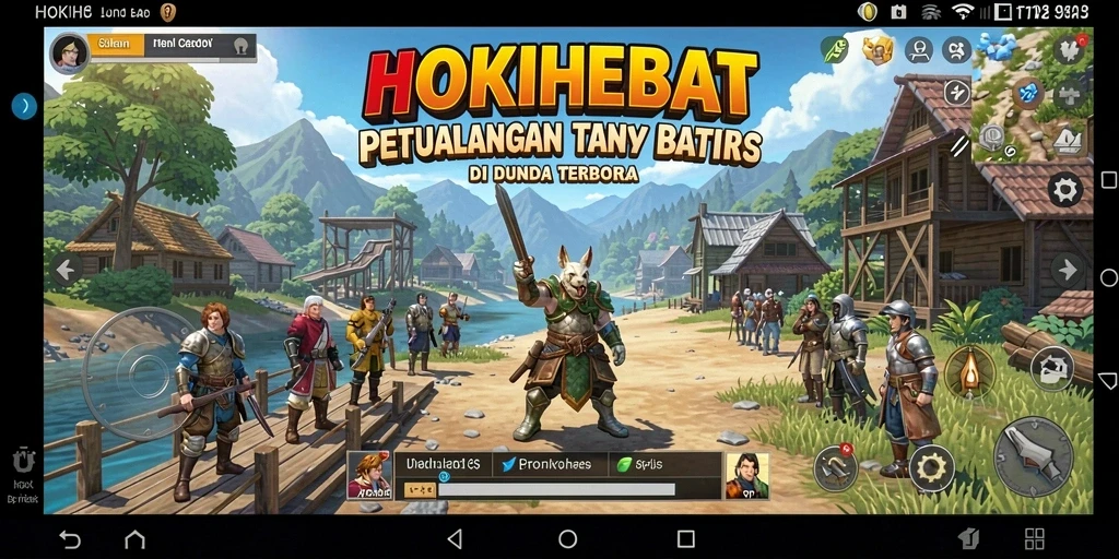 Tampilan gameplay HOKIHEBAT yang menakjubkan di dunia Open World.