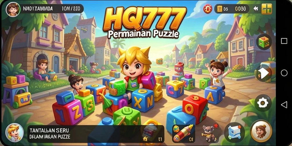 Tampilan seru gameplay HQ777 yang mendebarkan.