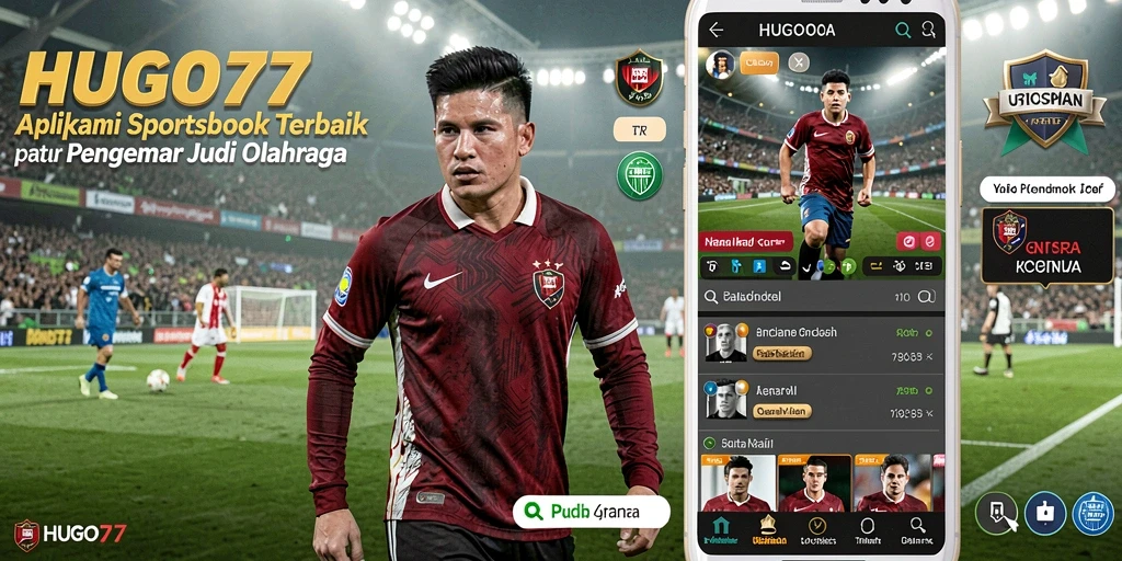 Tampilan gameplay HUGO77 saat memasang taruhan olahraga.