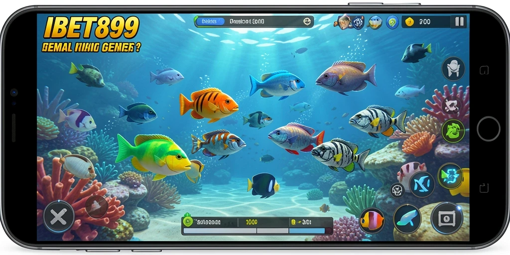 Screenshot gameplay IBET899 menampilkan aksi seru Tembak Ikan.