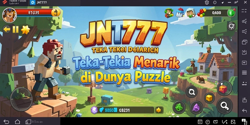 Tampilan gameplay JNT777 yang menarik dan penuh tantangan Puzzle.