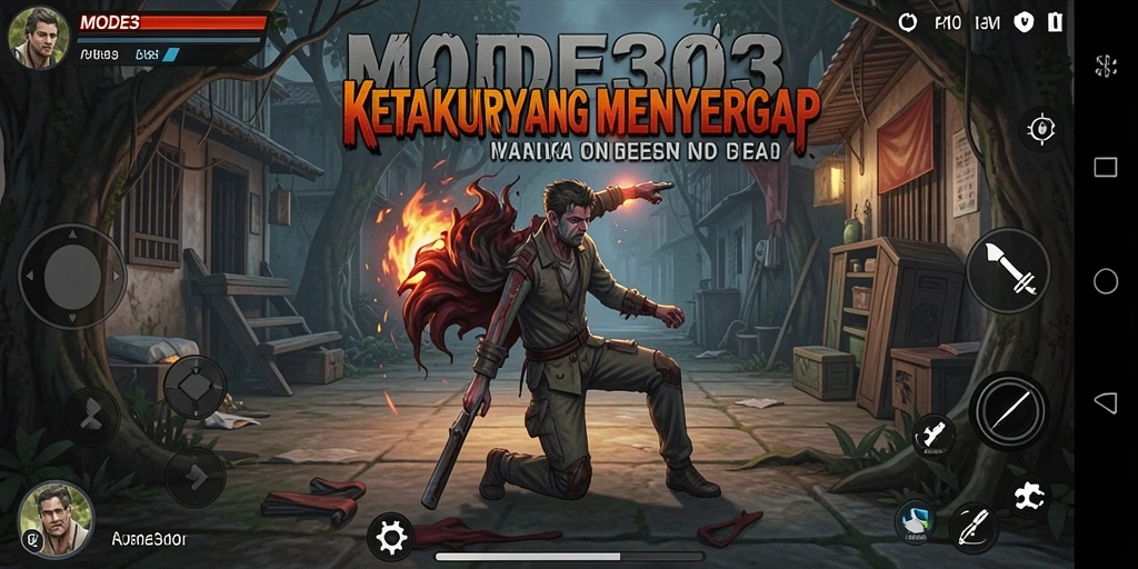 Tampilan menegangkan dalam gameplay MODE303 yang menarik.
