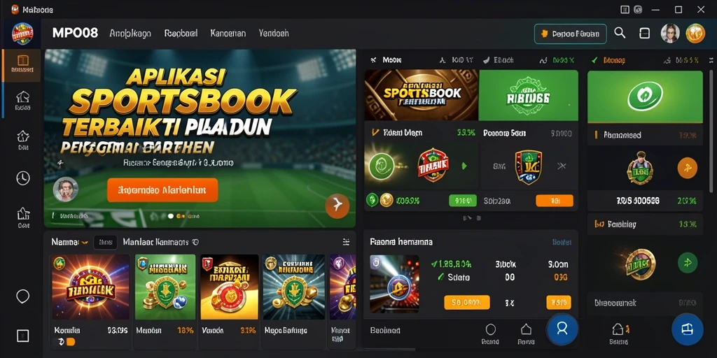 Tampilan utama gameplay MPO08 dengan taruhan langsung yang menarik.